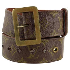 Louis Vuitton Ultra Rare Vintage First Edition Belt 9LVS1223