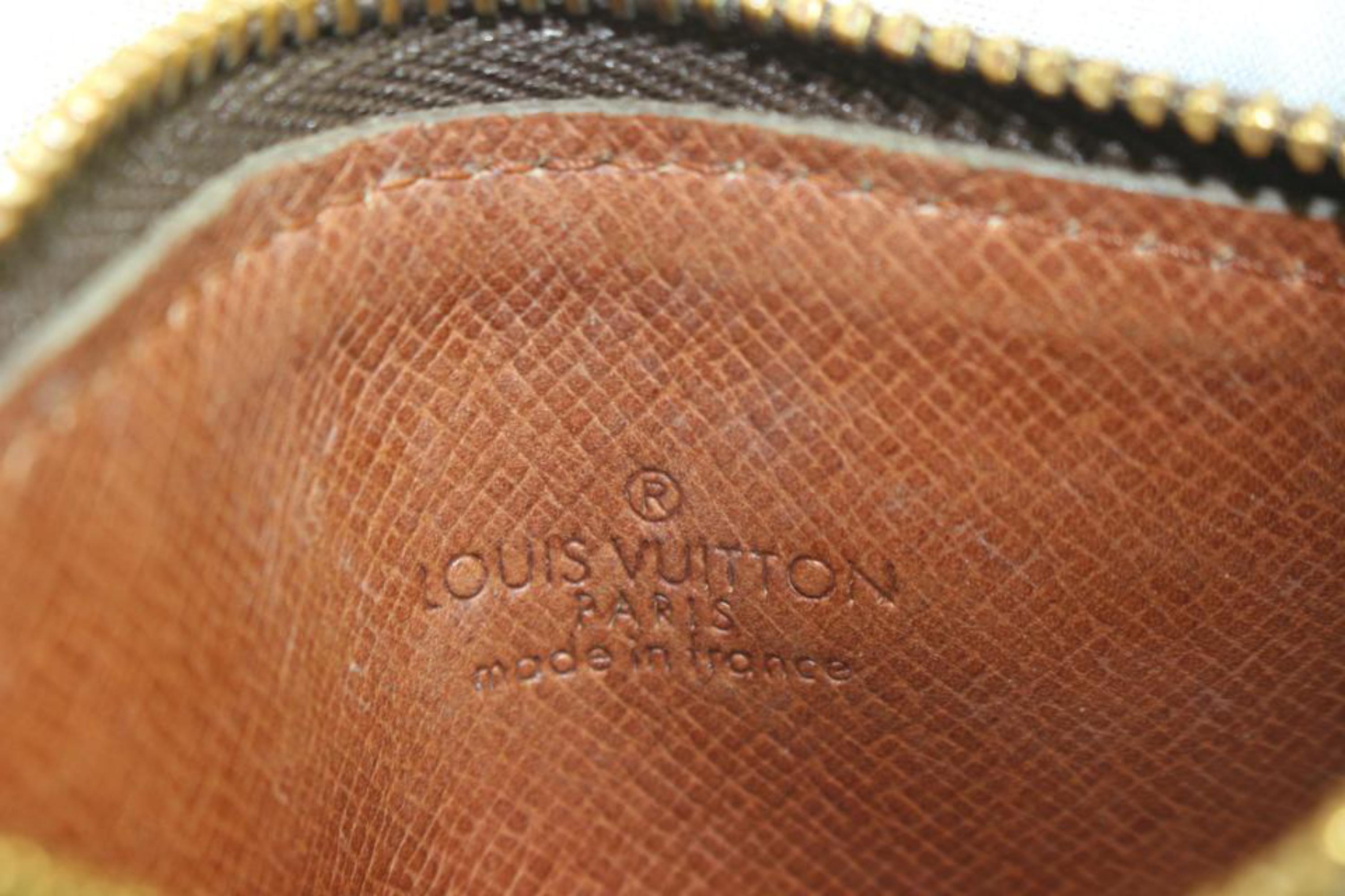 Louis Vuitton Ultra Rare Vintage Monogram Key Pouch Vintage Pochette Cles 15lv31 For Sale 3