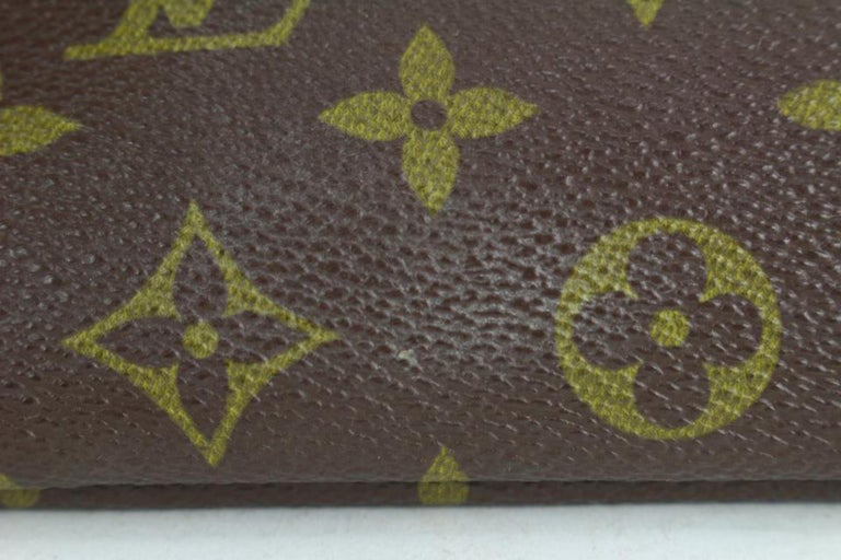 Louis Vuitton Ultra Rare Vintage Monogram Kisslock Chain Pouch French Purse  1110lv18