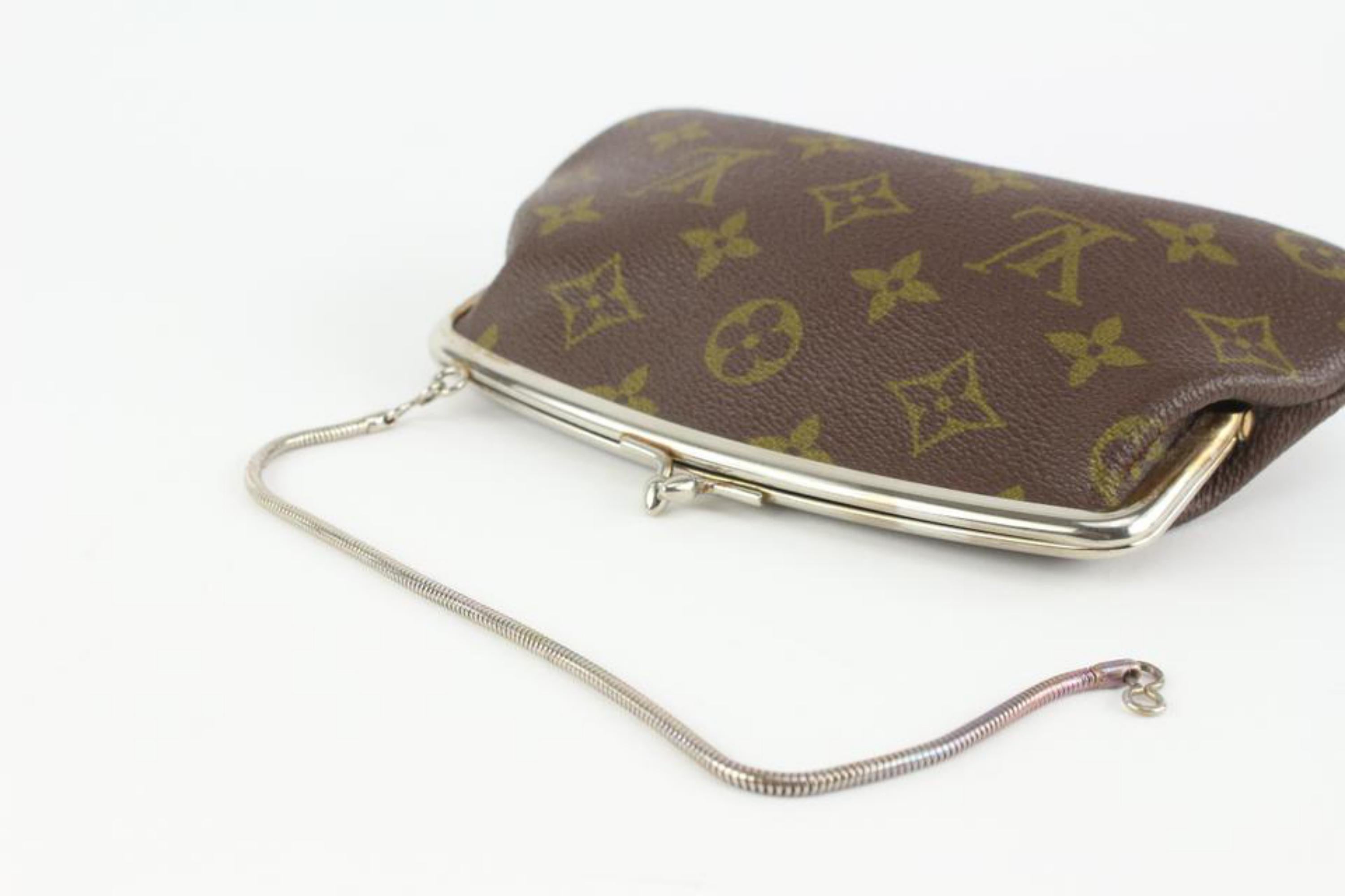 louis vuitton vintage kiss lock coin purse