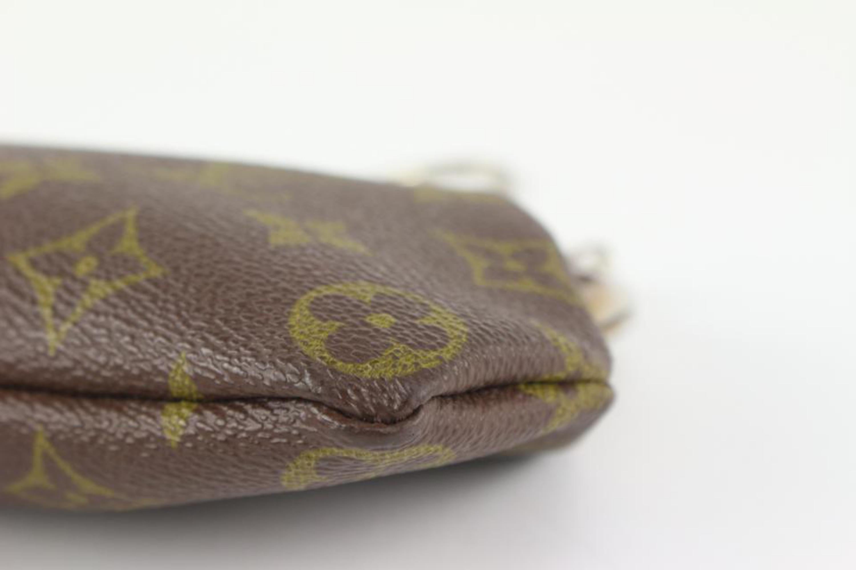Louis Vuitton Ultra Rare Vintage Monogram Kisslock Pouch French Twist Purse 1