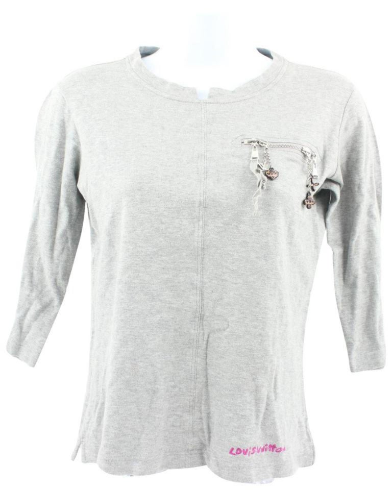 Louis Vuitton Ultra Rare Women's Small Stephen Sprouse LV Charm Shirt  114lv14 For Sale at 1stDibs