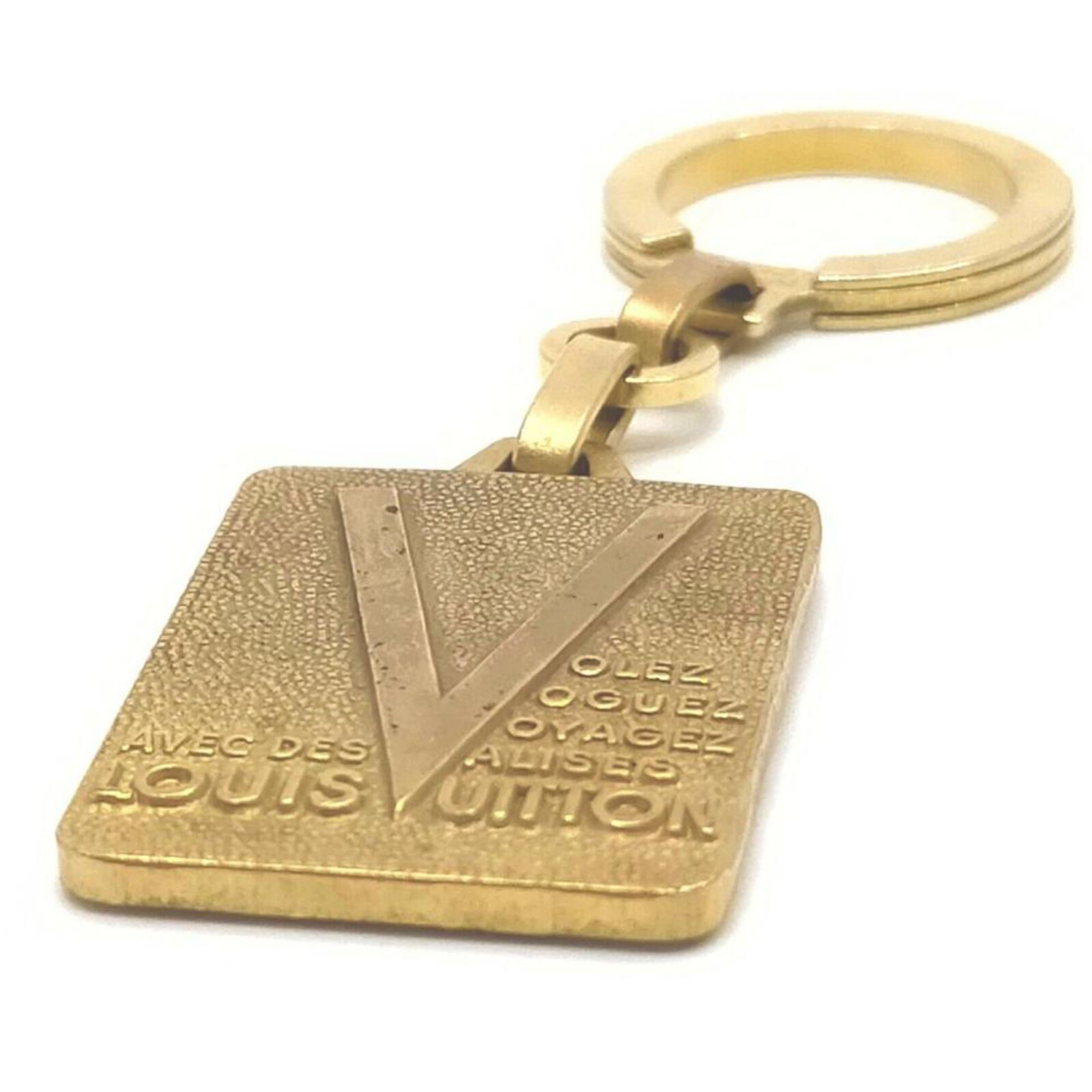 Louis Vuitton Ultra Vintage Gold Brass Malletier Keychain Bag Charm 855096 3