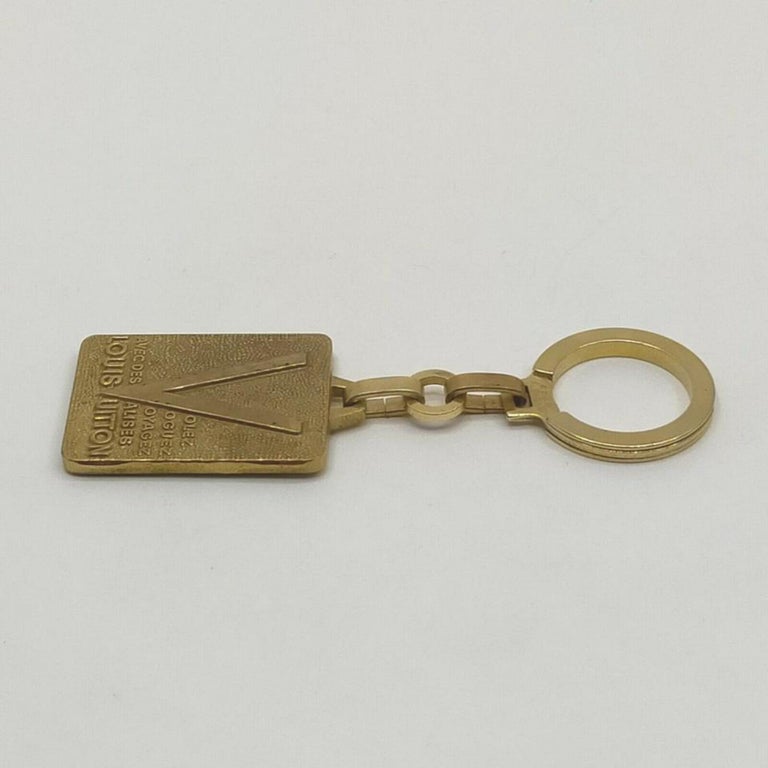 Louis Vuitton Ultra Vintage Gold Brass Malletier Keychain Bag