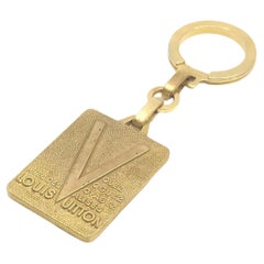 Louis Vuitton Ultra Vintage Gold Brass Malletier Keychain Bag Charm 855096