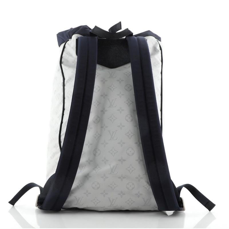 Gray Louis Vuitton Ultralight Backpack Limited Edition Monogram White Canvas