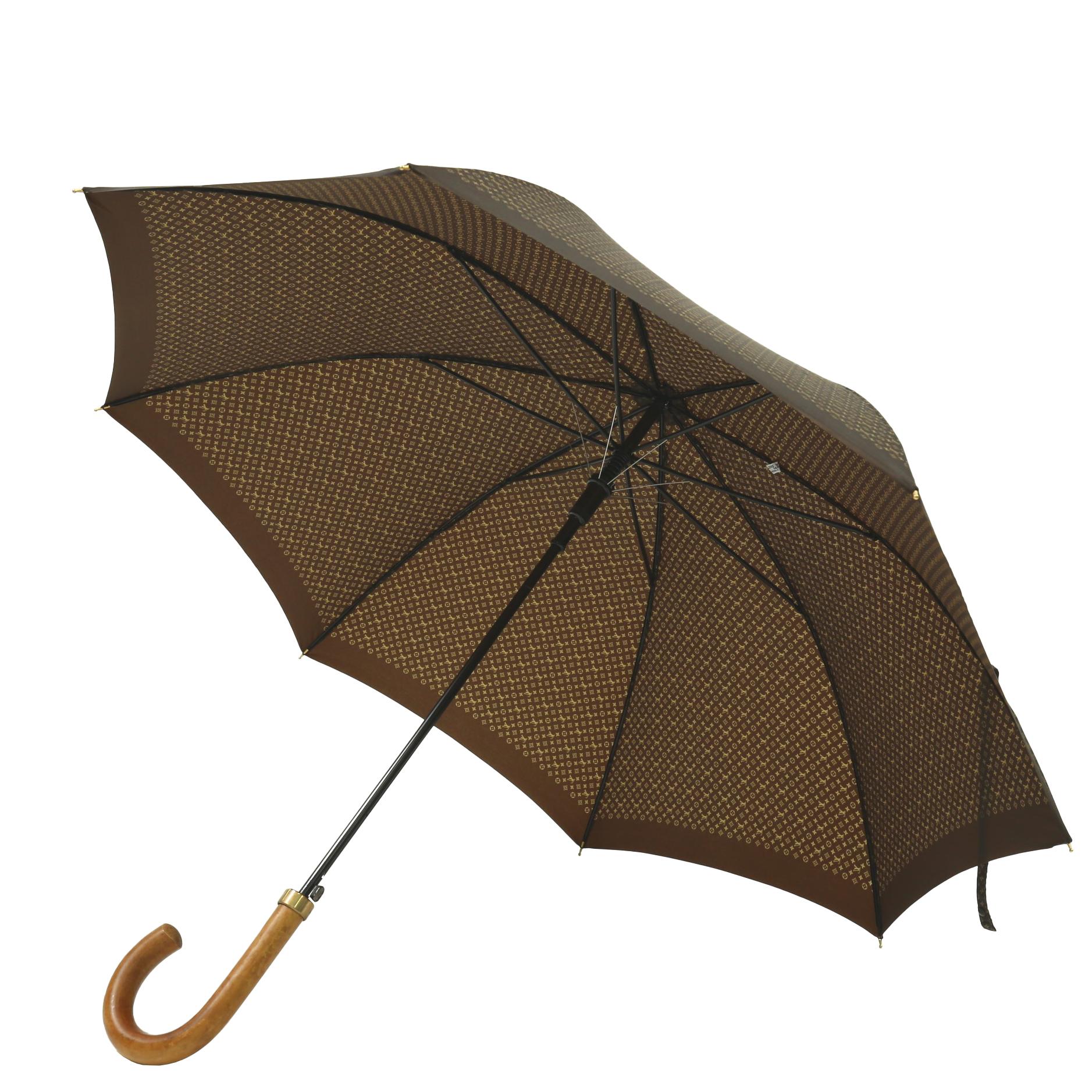 Authentic MONOGRAM Brown Louis Vuitton Umbrella, Made In France