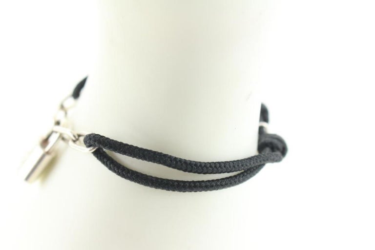 Louis Vuitton x UNICEF Lockit Sterling Silver Blue Cord Adjustable