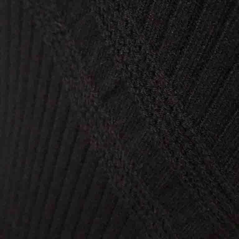 Louis Vuitton Uniform Black Rib Knit Sweater  5