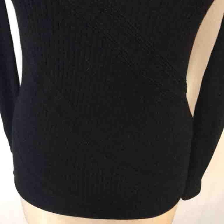 Authentic Louis Vuitton Uniforms Wool knitwear Black Sweater, Turtleneck  Size L