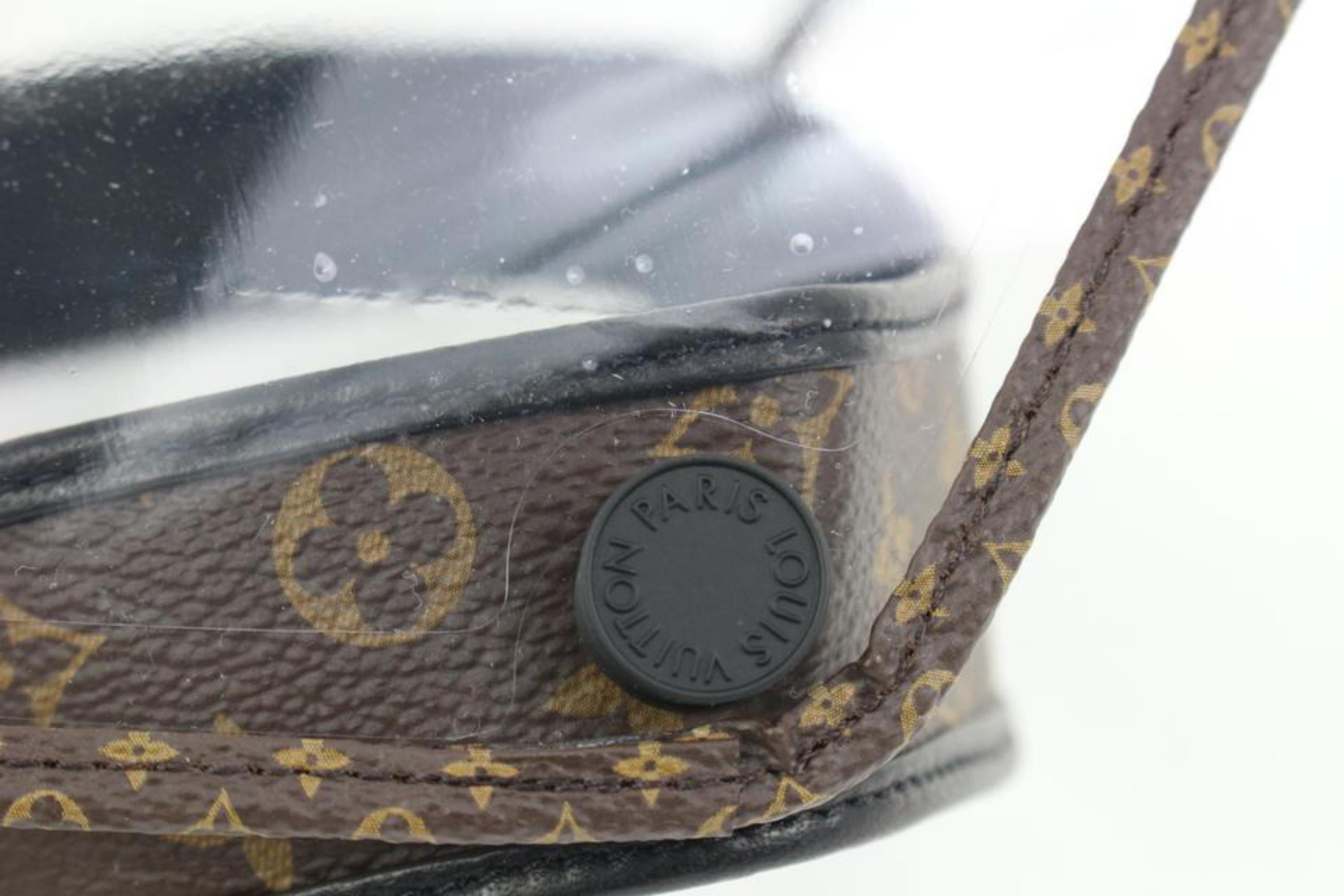 Authentic Louis Vuitton Vintage Monogram Visor Hat with Box Black