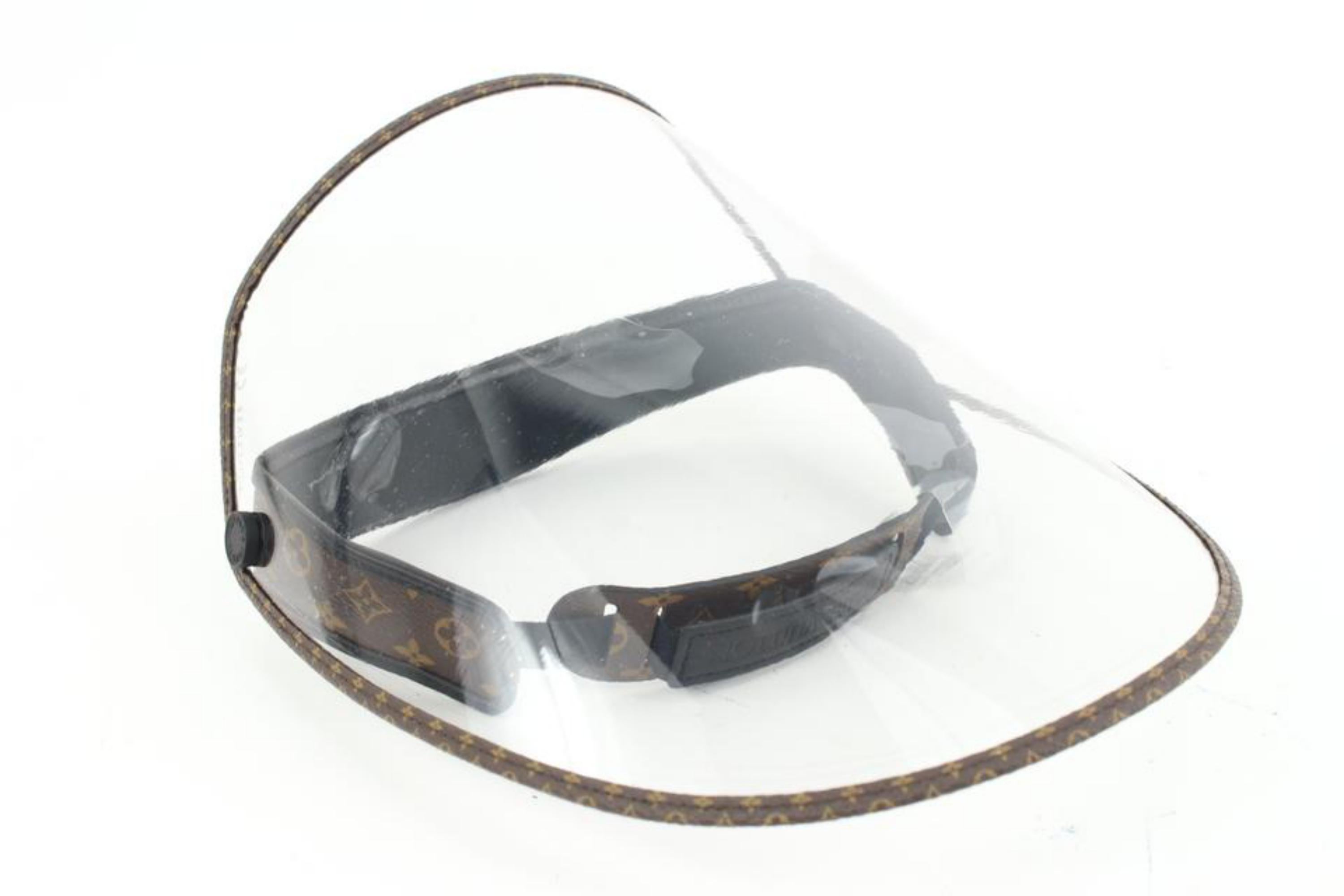 Louis Vuitton Unisex Adjustable Monogram Visor Face Mask Shield  18lv427  For Sale 4