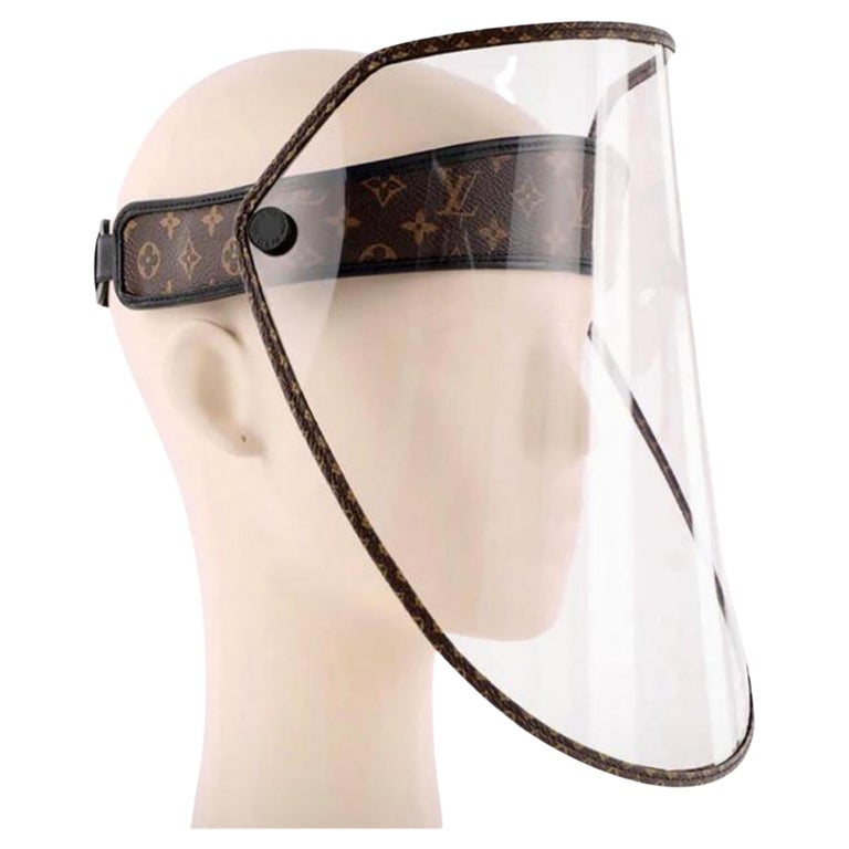 Louis Vuitton Unisex Adjustable Monogram Visor Face Mask Shield 18lv427 For  Sale at 1stDibs