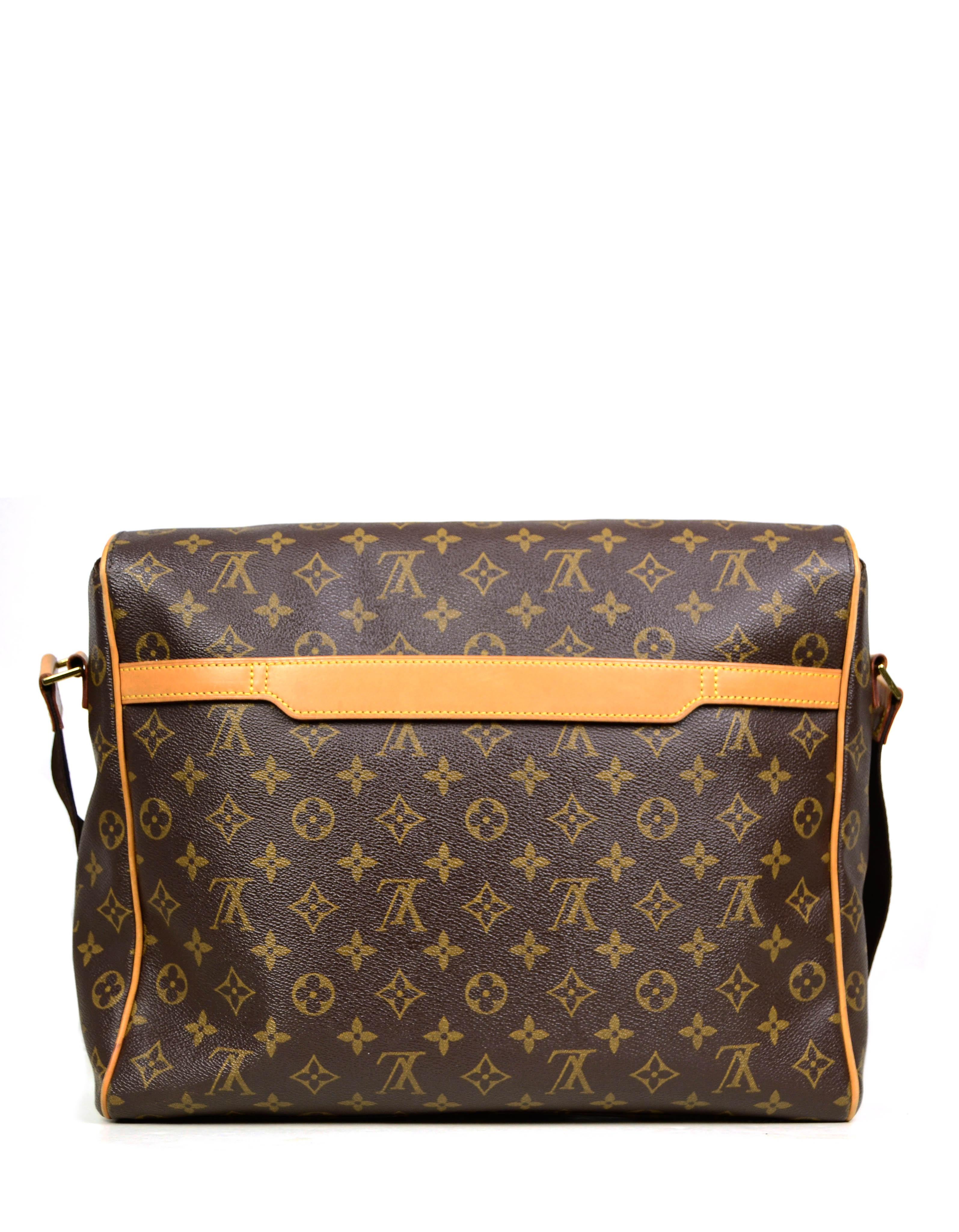Gray Louis Vuitton Unisex Monogram Abbesses Messenger Travel Bag