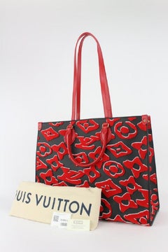 Louis Vuitton Urs Fischer Monogram Red OntheGo Tote bag 67lvs630