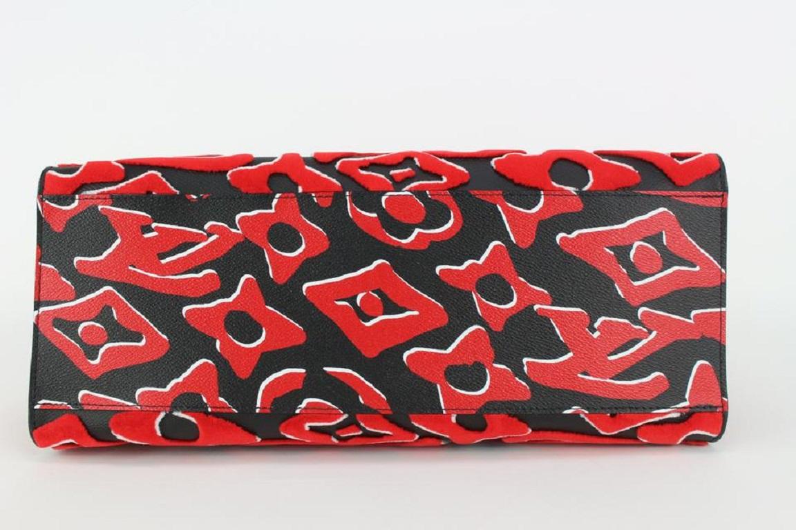 Louis Vuitton Urs Fischer Monogram Red OntheGo Tote bag 67lvs630 1