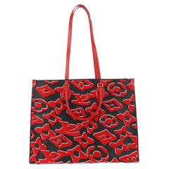 Louis Vuitton Urs Fischer Monogram Red OntheGo Tote bag 67lvs630