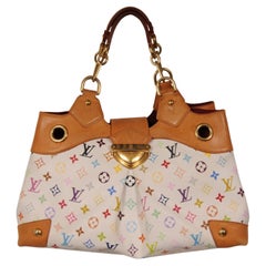 Louis Vuitton Ursula Shoulder Bag White Multicolore Takashi Murakami Travel Tote