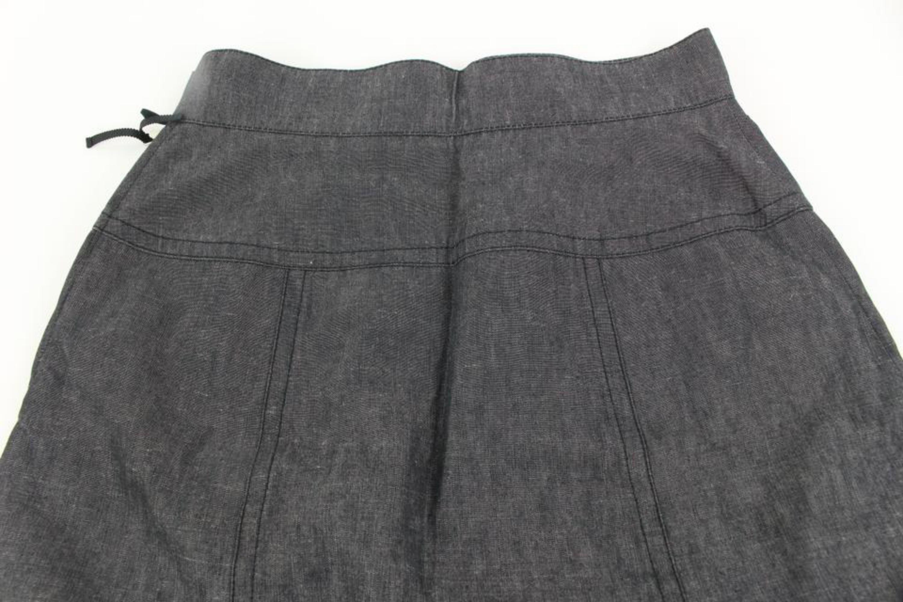 Louis Vuitton US Size 10 Denim Skirt 13lv34s For Sale 4