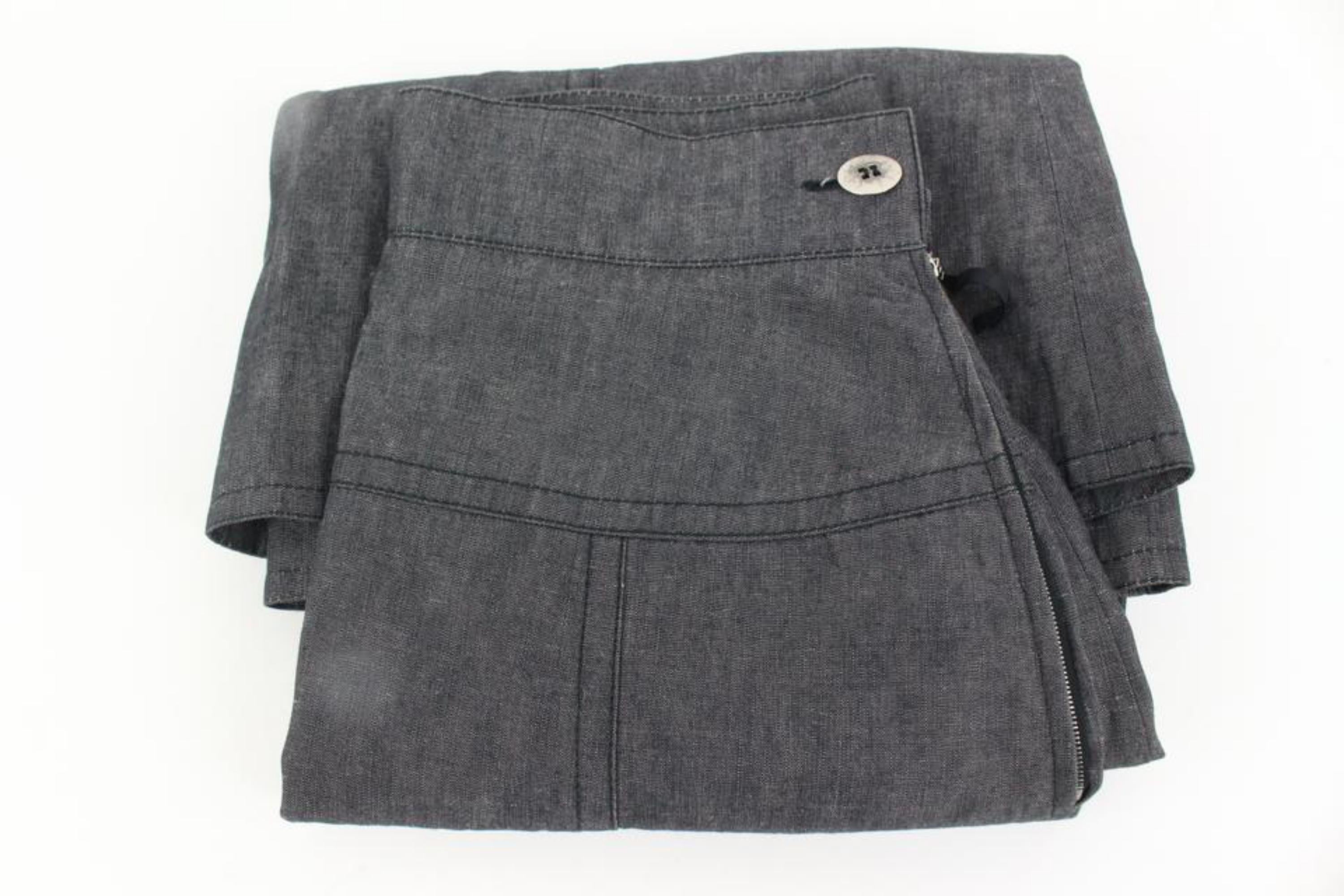 Women's Louis Vuitton US Size 10 Denim Skirt 13lv34s For Sale