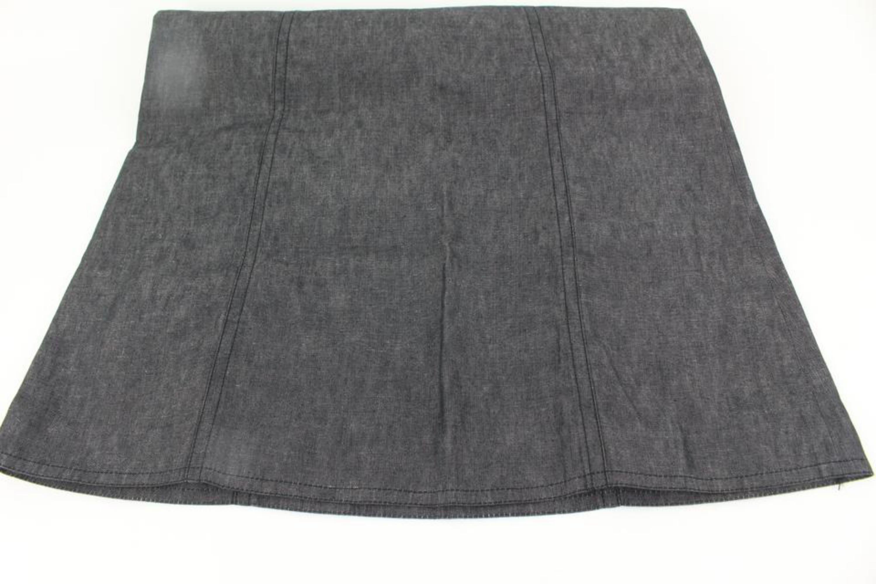 Louis Vuitton US Size 10 Denim Skirt 13lv34s For Sale 1