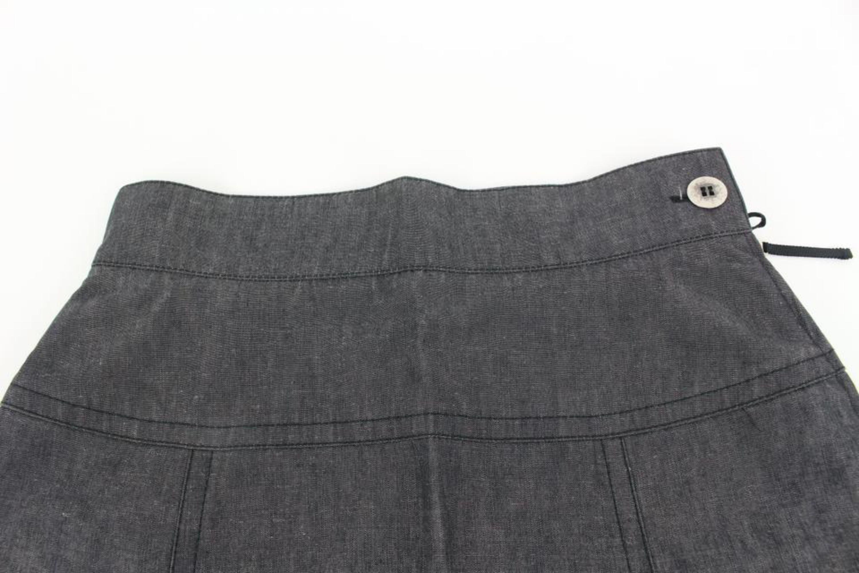 Louis Vuitton US Size 10 Denim Skirt 13lv34s For Sale 2