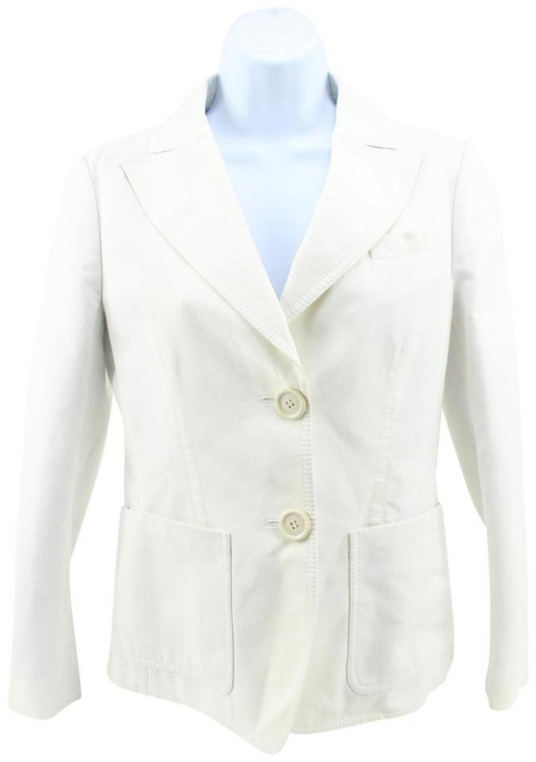 LOUIS VUITTON Women's Jacket White Color ORIGINAL Size 