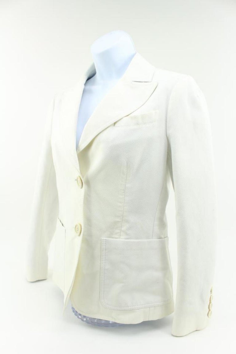 Silk blazer Louis Vuitton White size 36 FR in Silk - 32766733