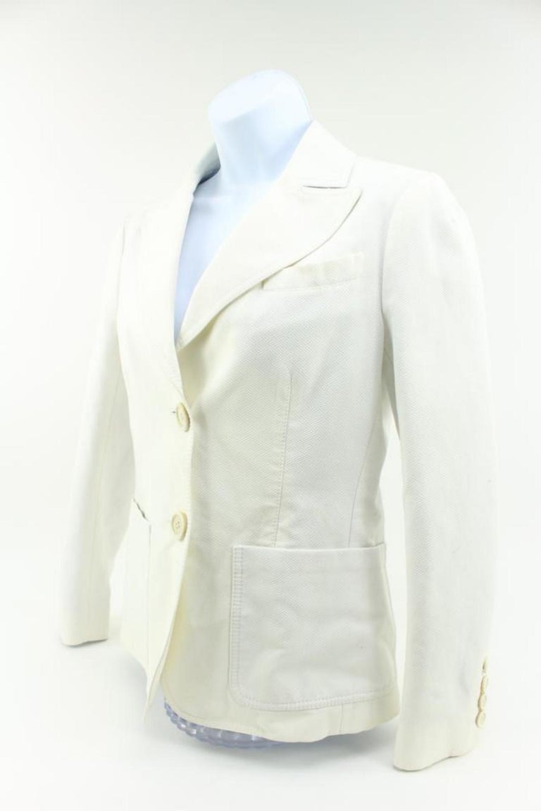 LOUIS VUITTON Women's Jacket/Coat Fur in White Size: DE 34