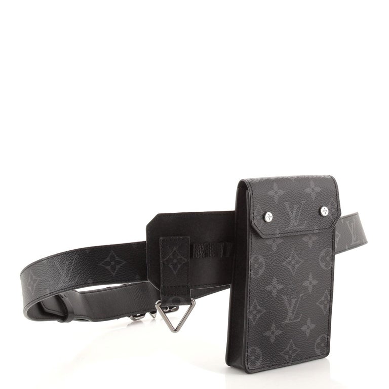 Louis Vuitton Monogram Eclipse Utility Belt - Black Waist Bags