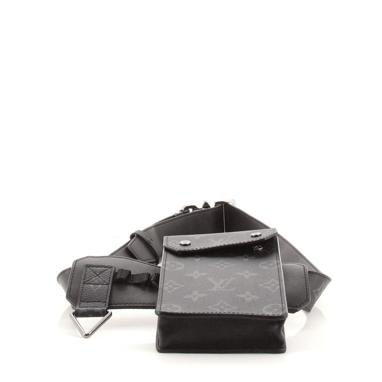 Louis Vuitton Utility Belt Monogram Eclipse 35MM Black 