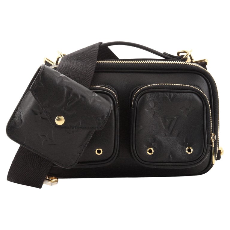 Louis Vuitton Utility Crossbody Bag Calfskin with Embossed Monogram