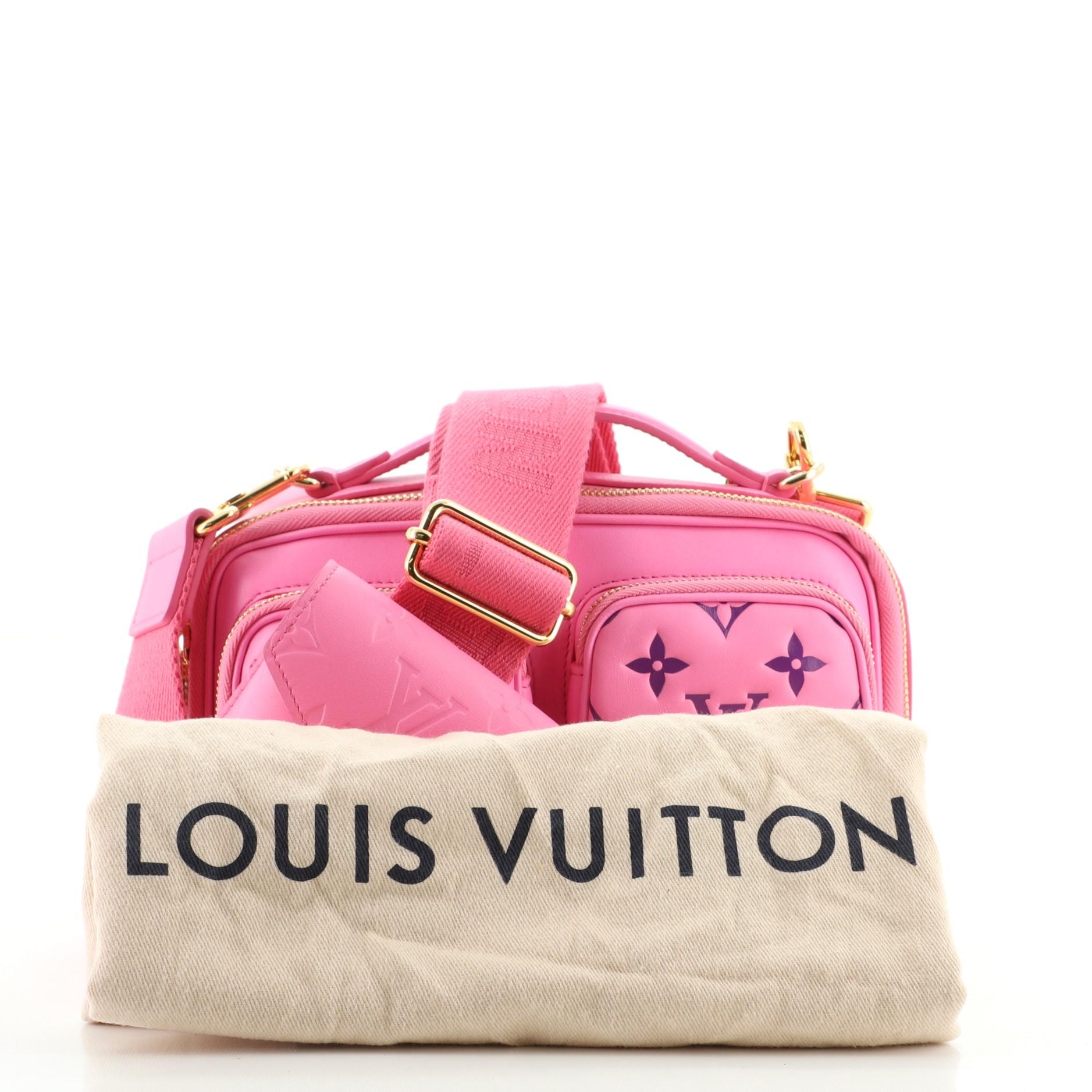 Louis Vuitton Pink Embossed Monogram Utility Crossbody Bag Louis Vuitton