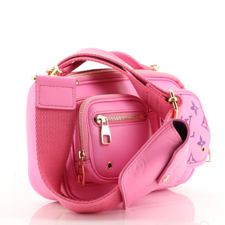 Louis Vuitton Utility Crossbody Bag Calfskin with Embossed Monogram