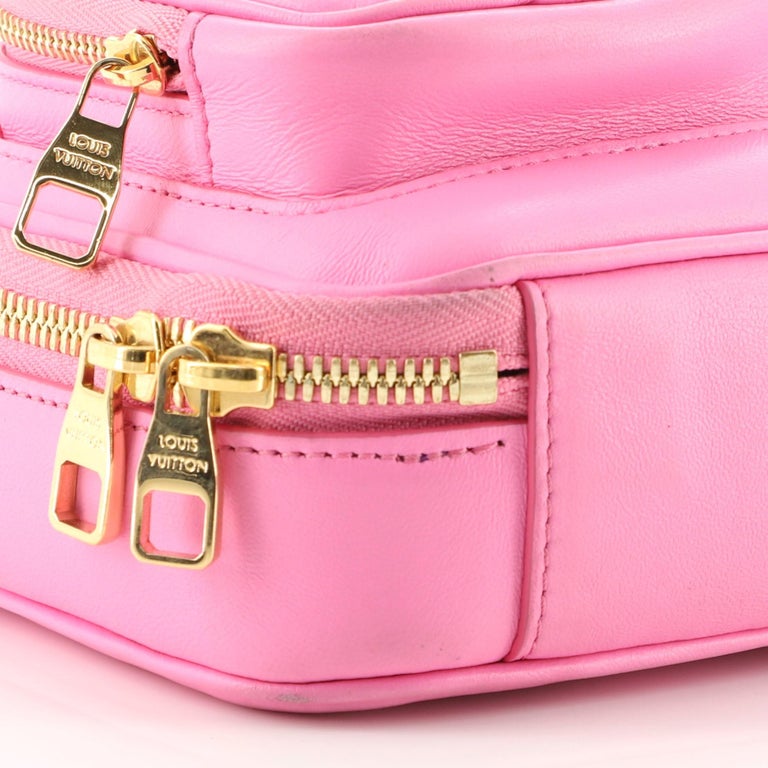 Louis Vuitton Pink Embossed Monogram Utility Crossbody Bag Louis