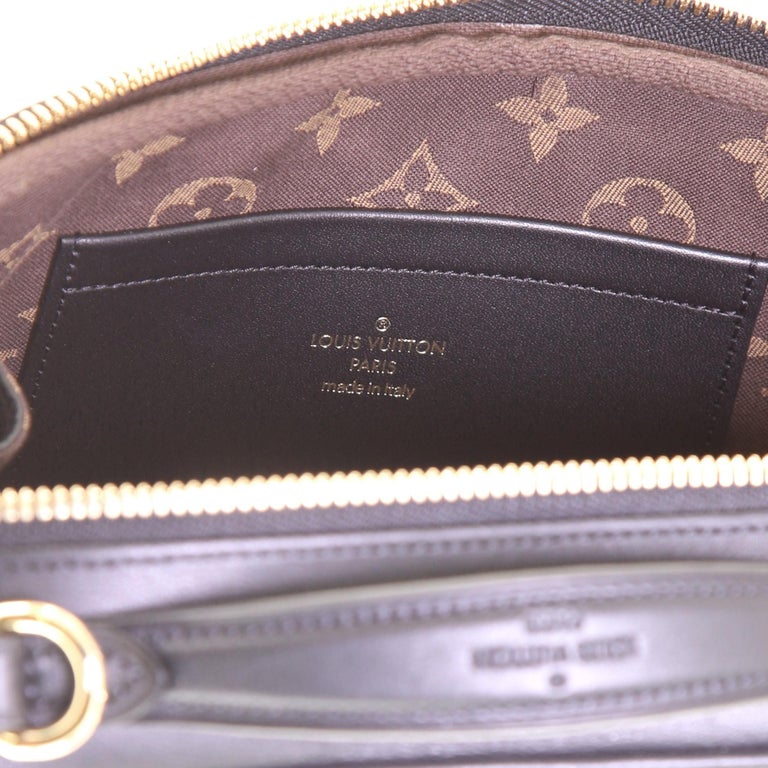 Louis Vuitton, Bags, Louis Vuitton Utility Crossbody Bag Calfskin With  Embossed Monogram Detail Black