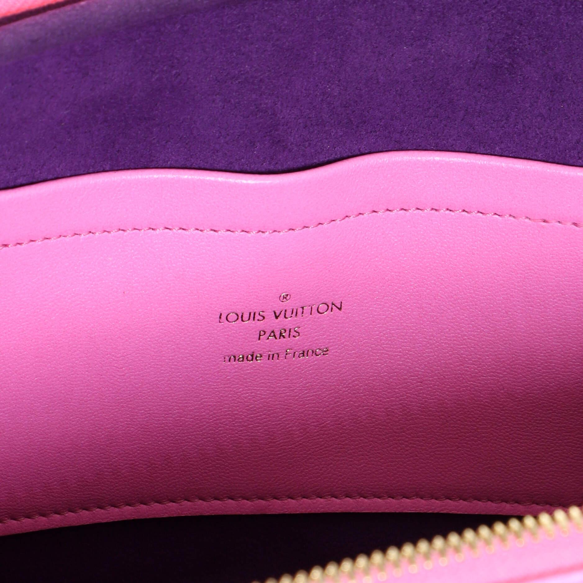 Women's or Men's Louis Vuitton Utility Crossbody Bag Calfskin with Embossed Monogram Detail