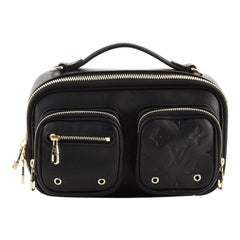 Louis Vuitton Utility Crossbody Bag Calfskin with Embossed Monogram Detail