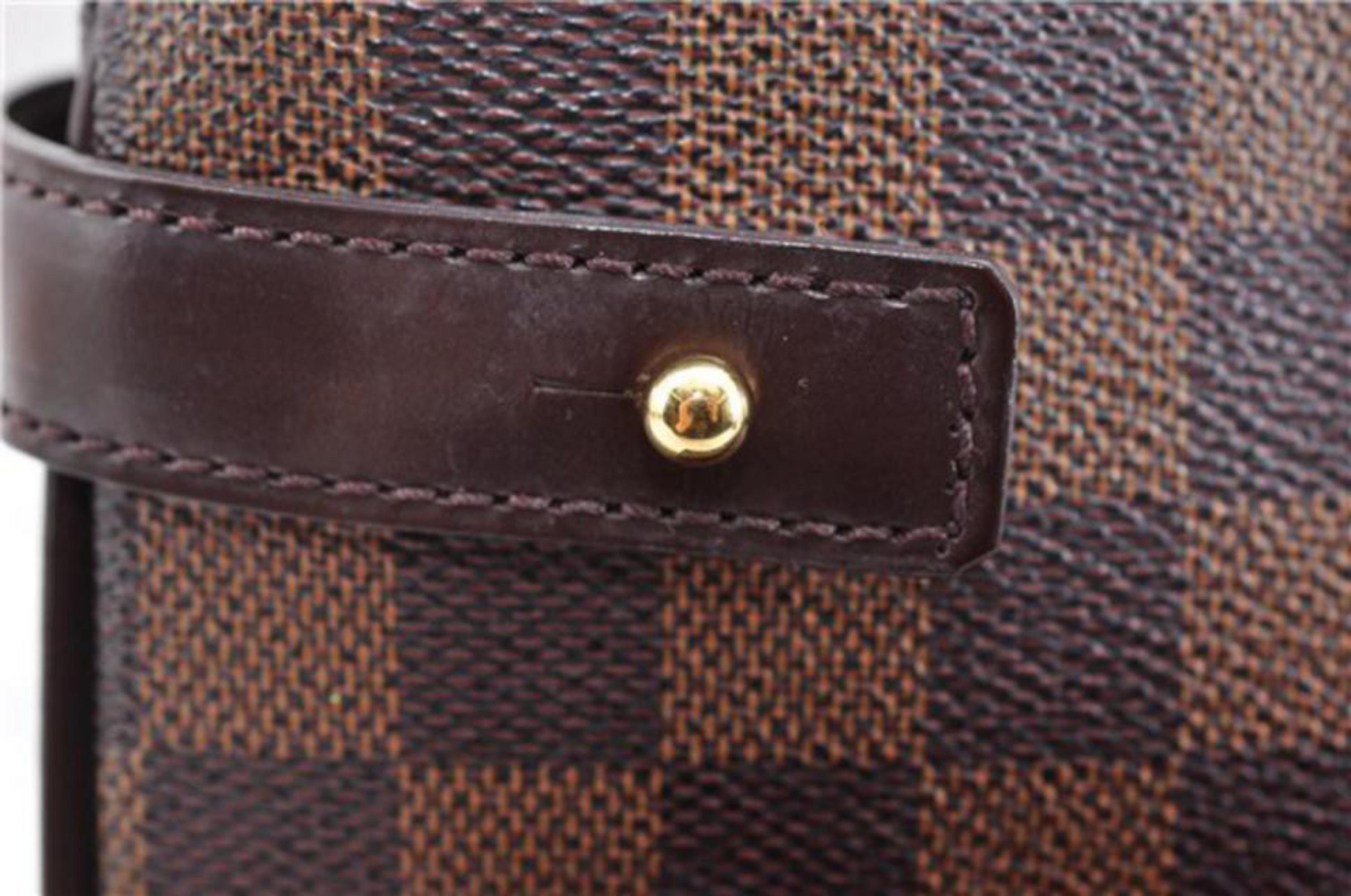 Louis Vuitton Uzes Damier Ebene Pocket Tote 866950 Brown Canvas Shoulder bag For Sale 5