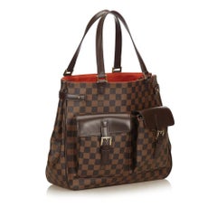 Louis Vuitton Uzes Damier Ebene Pocket Tote 866950 Brown Canvas Shoulder bag