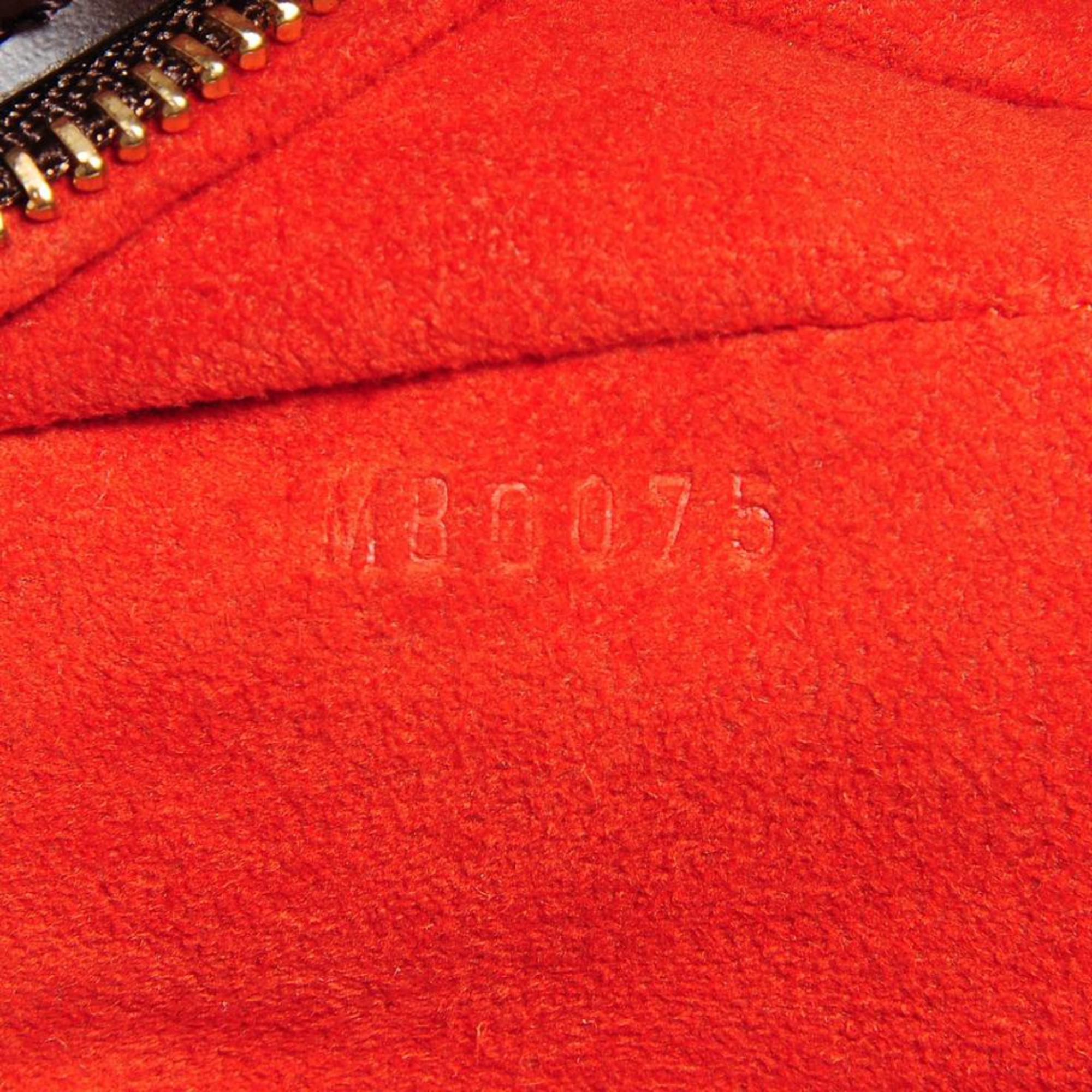 Black Louis Vuitton Uzes Damier Ebene Pocket Tote 866950 Brown Canvas Shoulder bag For Sale