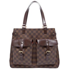 Louis Vuitton Uzes Damier Ebene Pocket Tote 866950 Brown Canvas Shoulder bag
