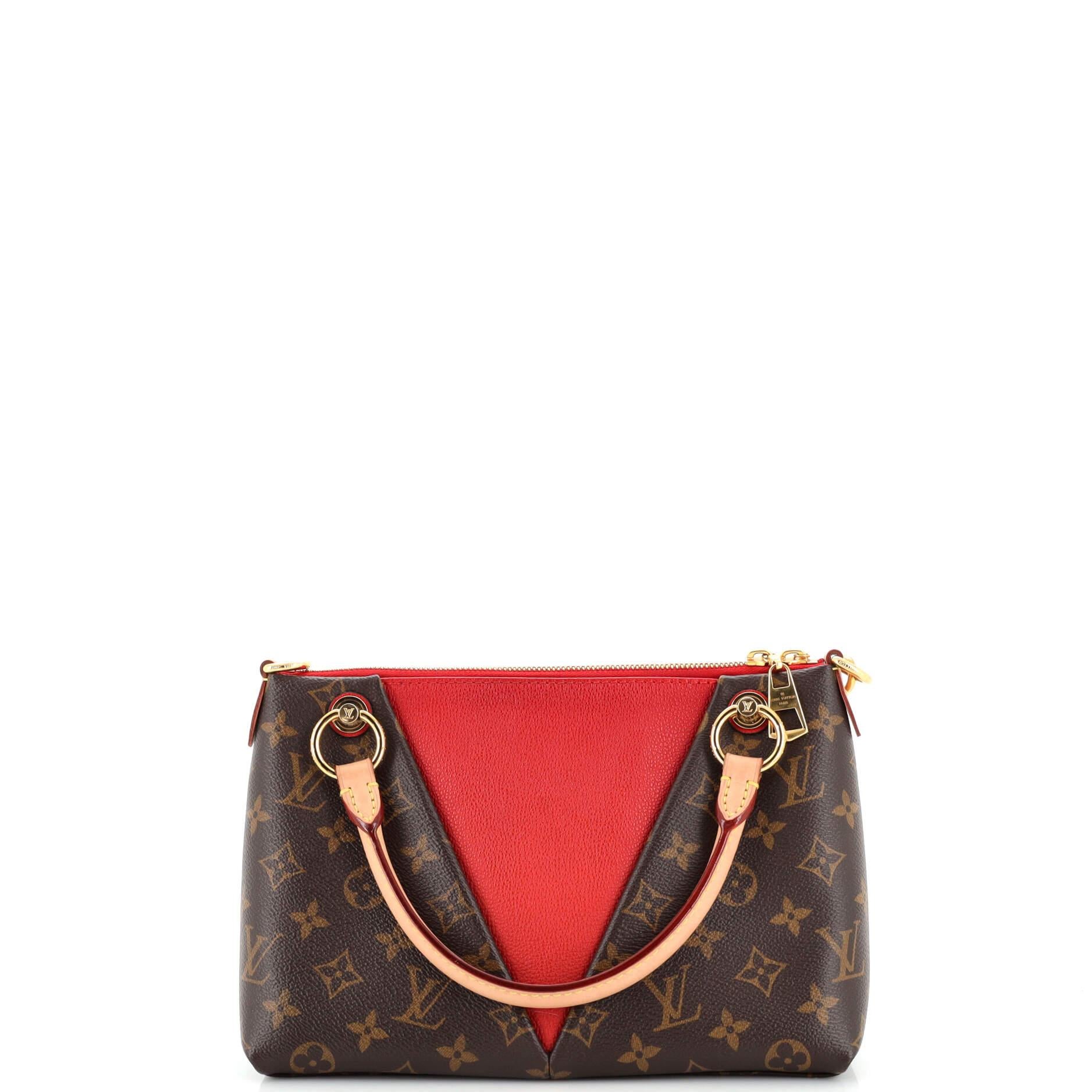 Women's or Men's Louis Vuitton V Tote Monogram Canvas and Leather BB For Sale
