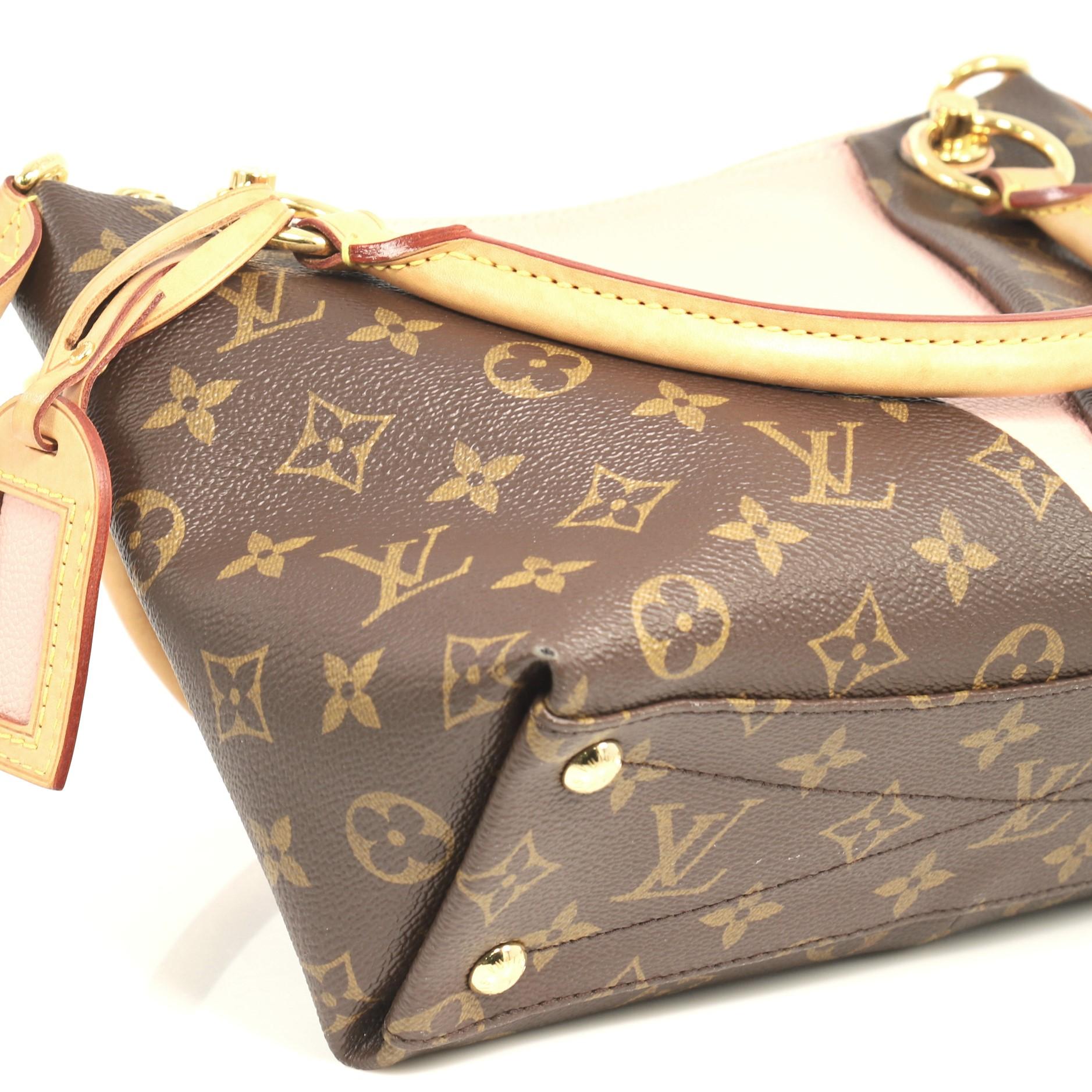 Gray Louis Vuitton V Tote Monogram Canvas and Leather BB