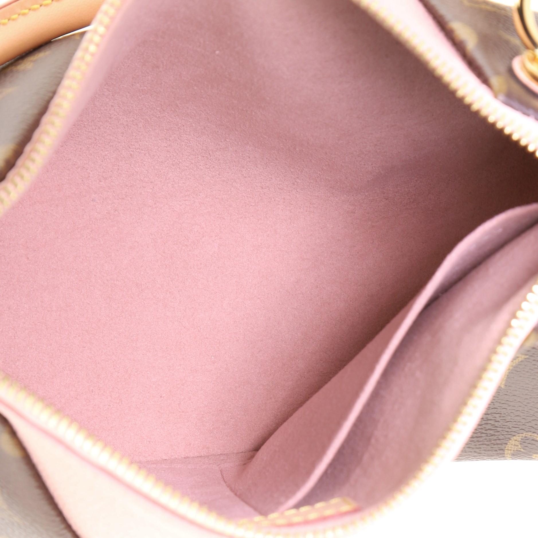 Brown Louis Vuitton V Tote Monogram Canvas and Leather BB