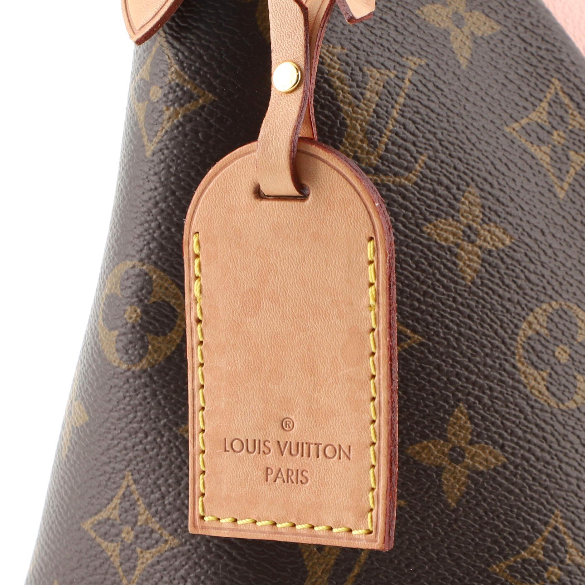 Louis Vuitton V Tote Monogram Canvas and Leather BB In Good Condition In NY, NY
