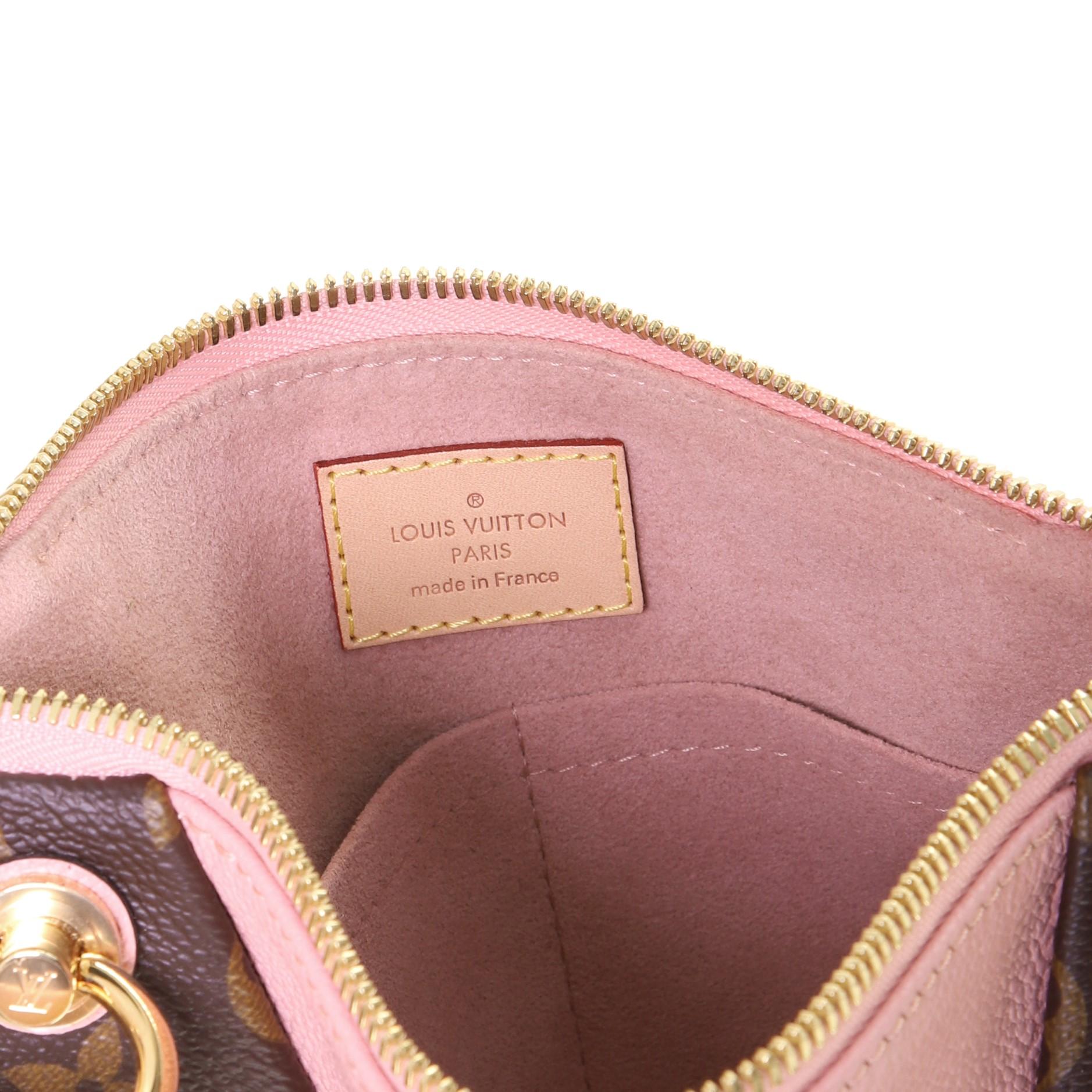 Louis Vuitton V Tote Monogram Canvas and Leather BB In Good Condition In NY, NY