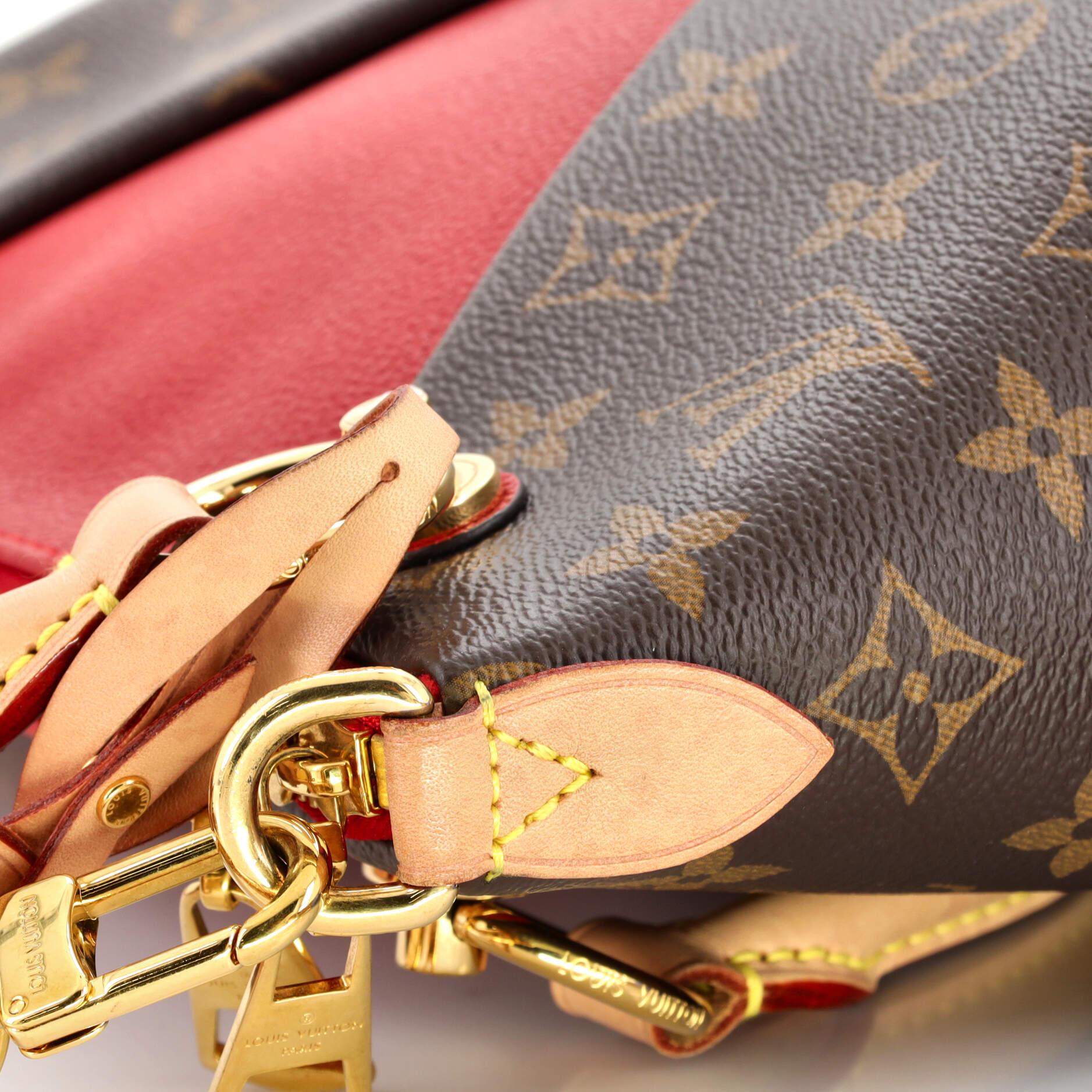 Louis Vuitton V Tote Monogram Canvas and Leather BB For Sale 4