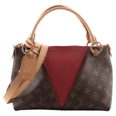  Louis Vuitton V Tote Monogram Canvas and Leather BB