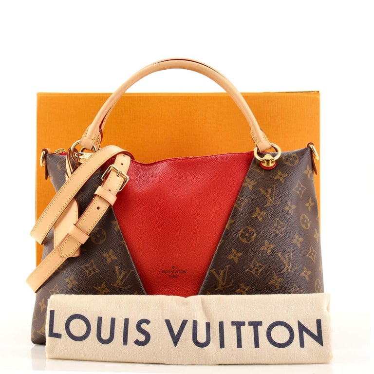 Louis Vuitton V Tote Monogram Canvas and Leather MM at 1stDibs  louis  vuitton monogram v tote, lv v tote, louis vuitton 2 tone purse